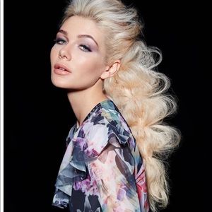 Top Shop sheer ruffle floral dress